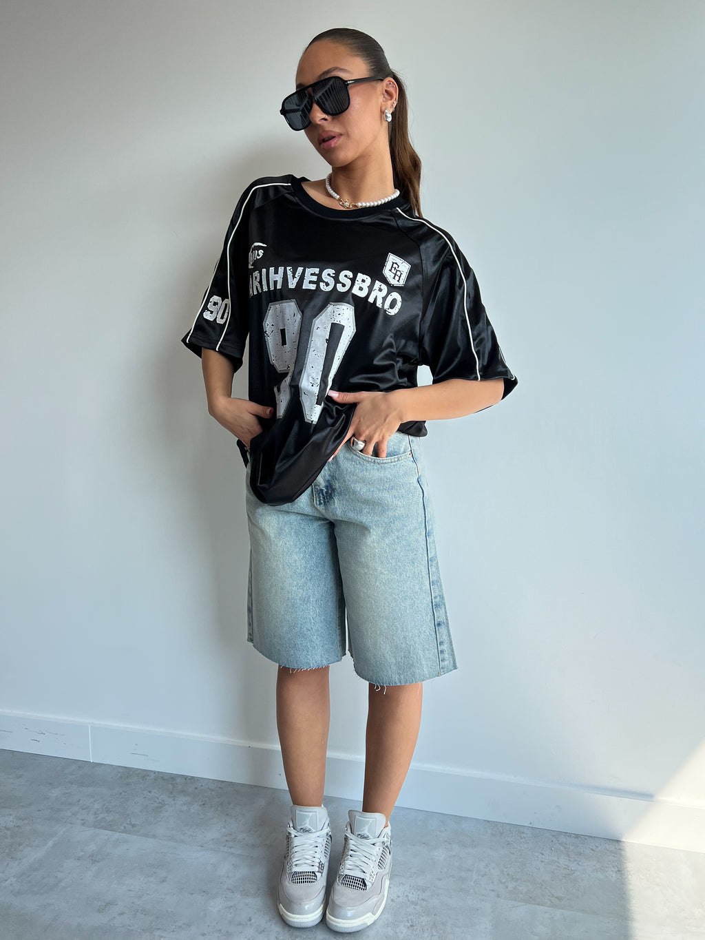 PREMIUM JERSEY BLACK/WHITE