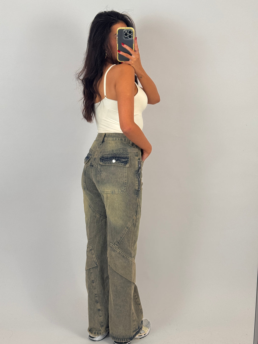 ZIP POCKET VINTAGE JEANS SIZE S