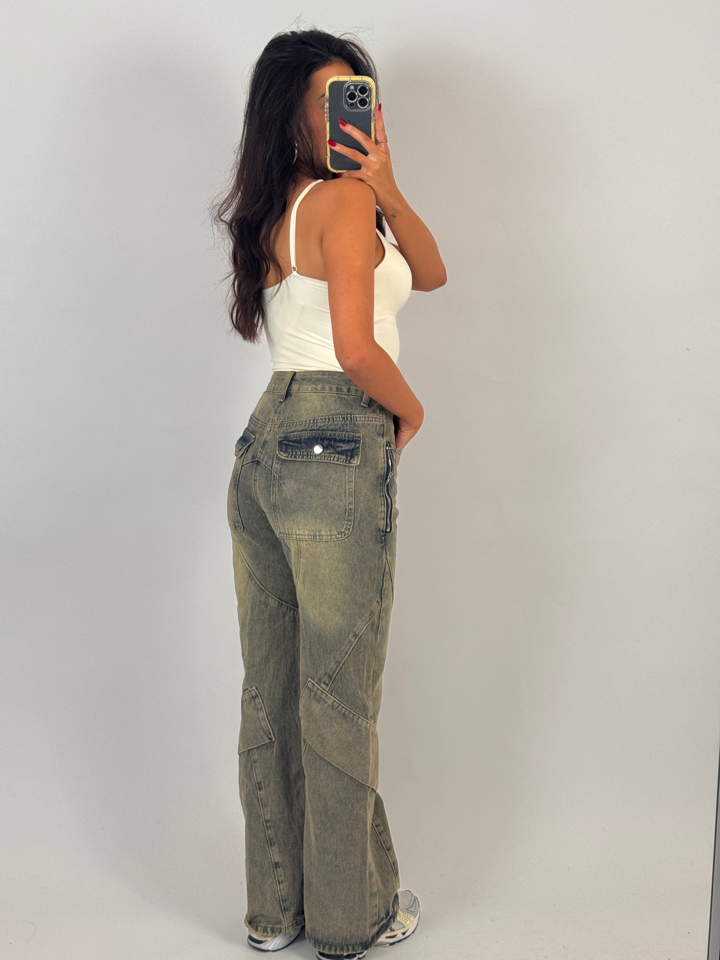 ZIP POCKET VINTAGE JEANS SIZE S