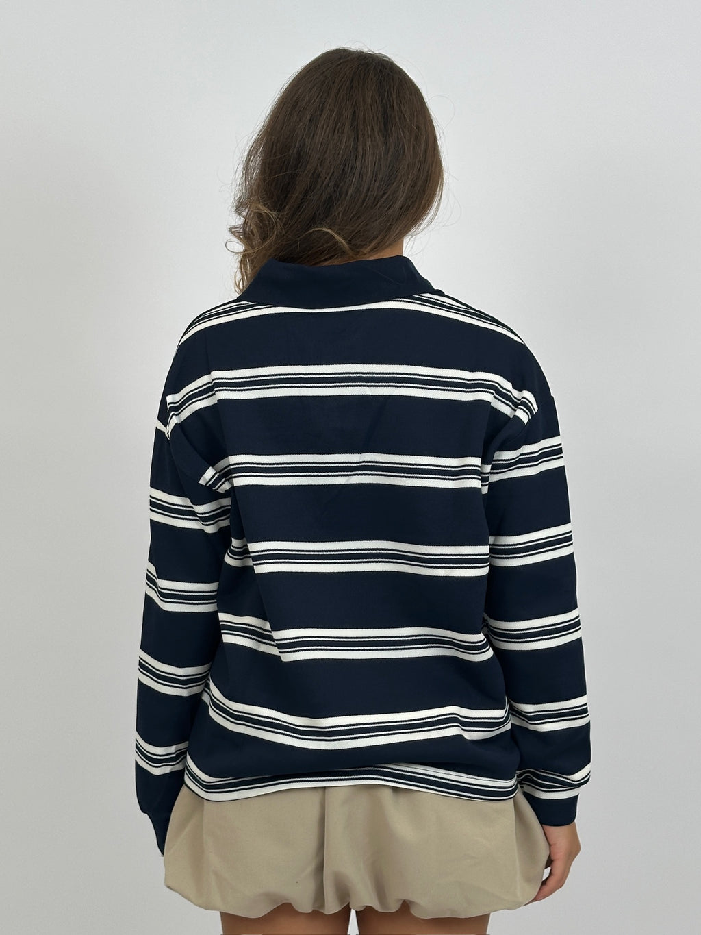 POLO WAFFLE LONGSLEEVE NAVY