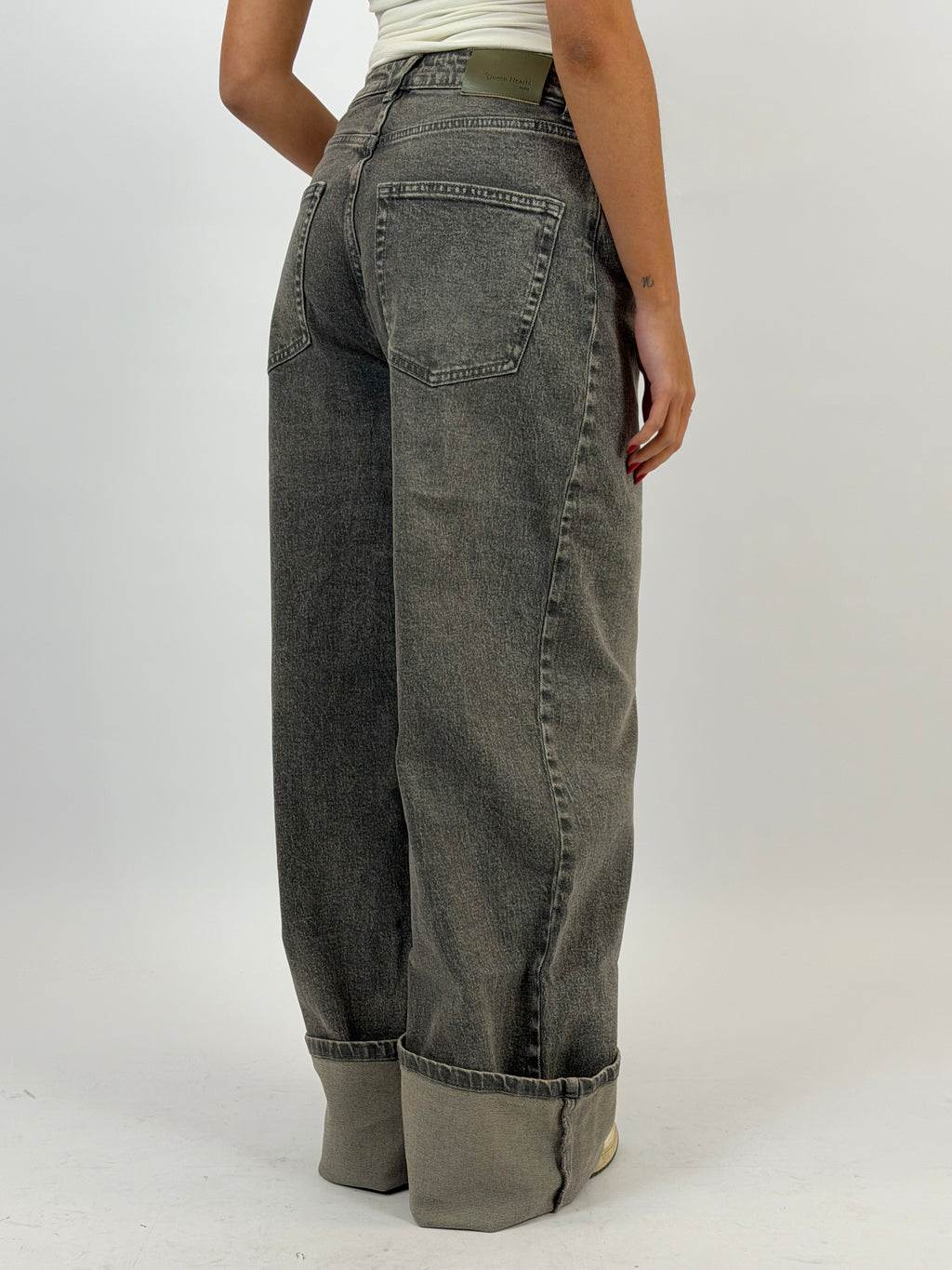 BAGGY EXTRA TALL STRETCH WIDE LEG VINTAGE GREY