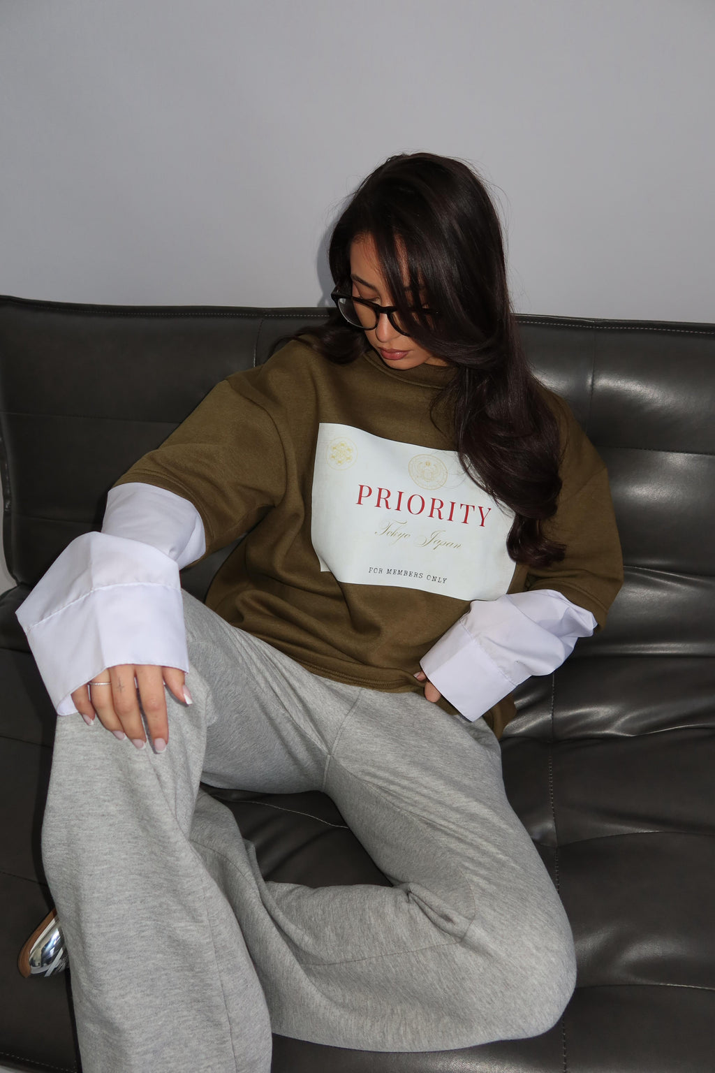 PRIORITY STUDIOS SWEAT LONGSLEEVE GREEN