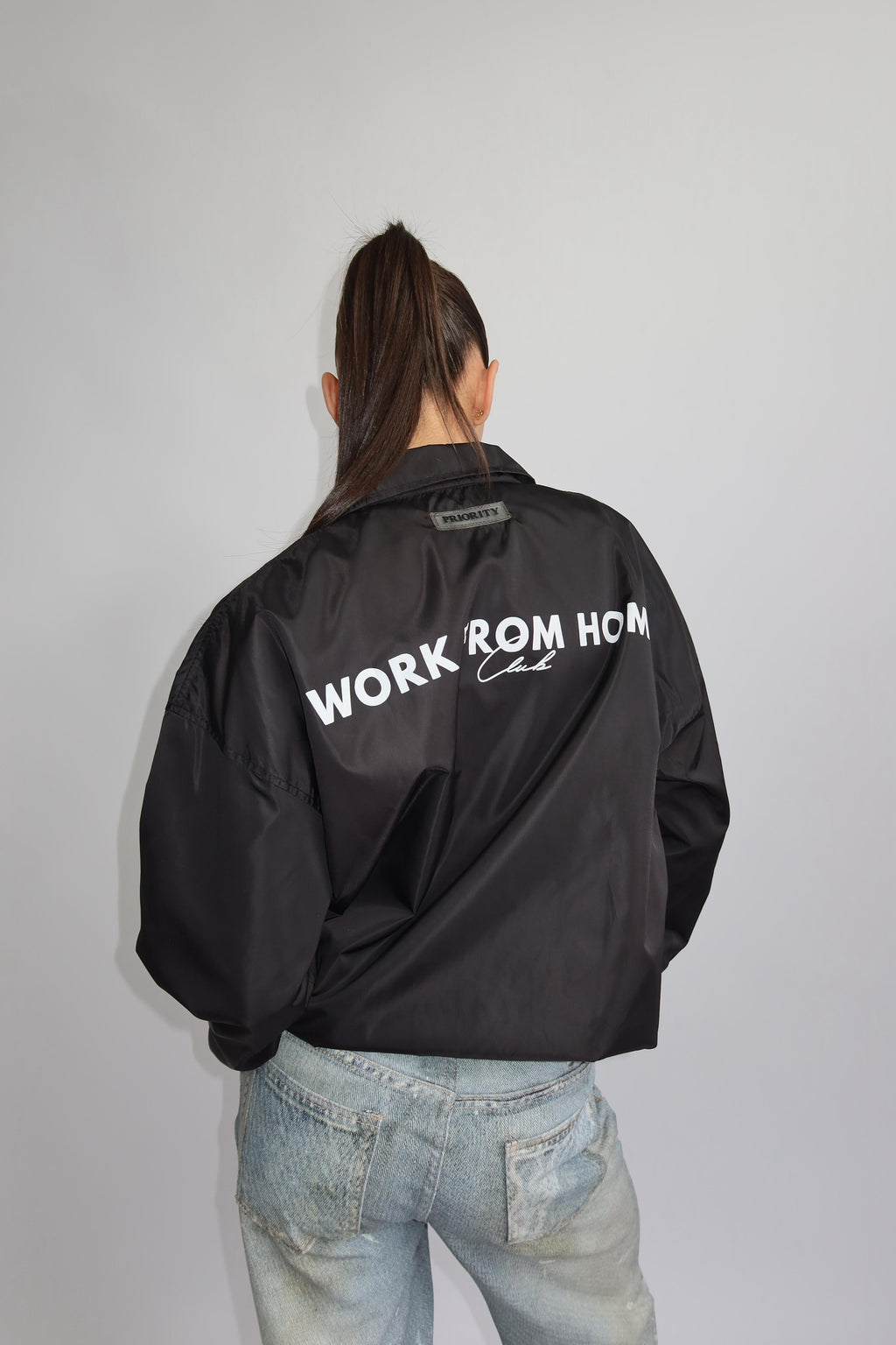 WORK FROM HOME WINDBREAKER JACKET BLACK