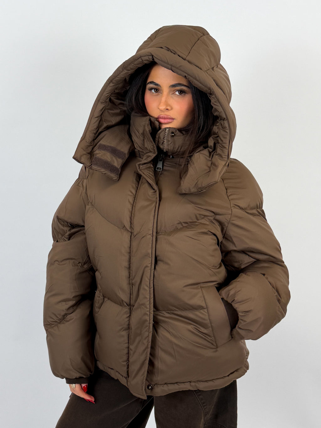 MIDI PUFFER BROWN