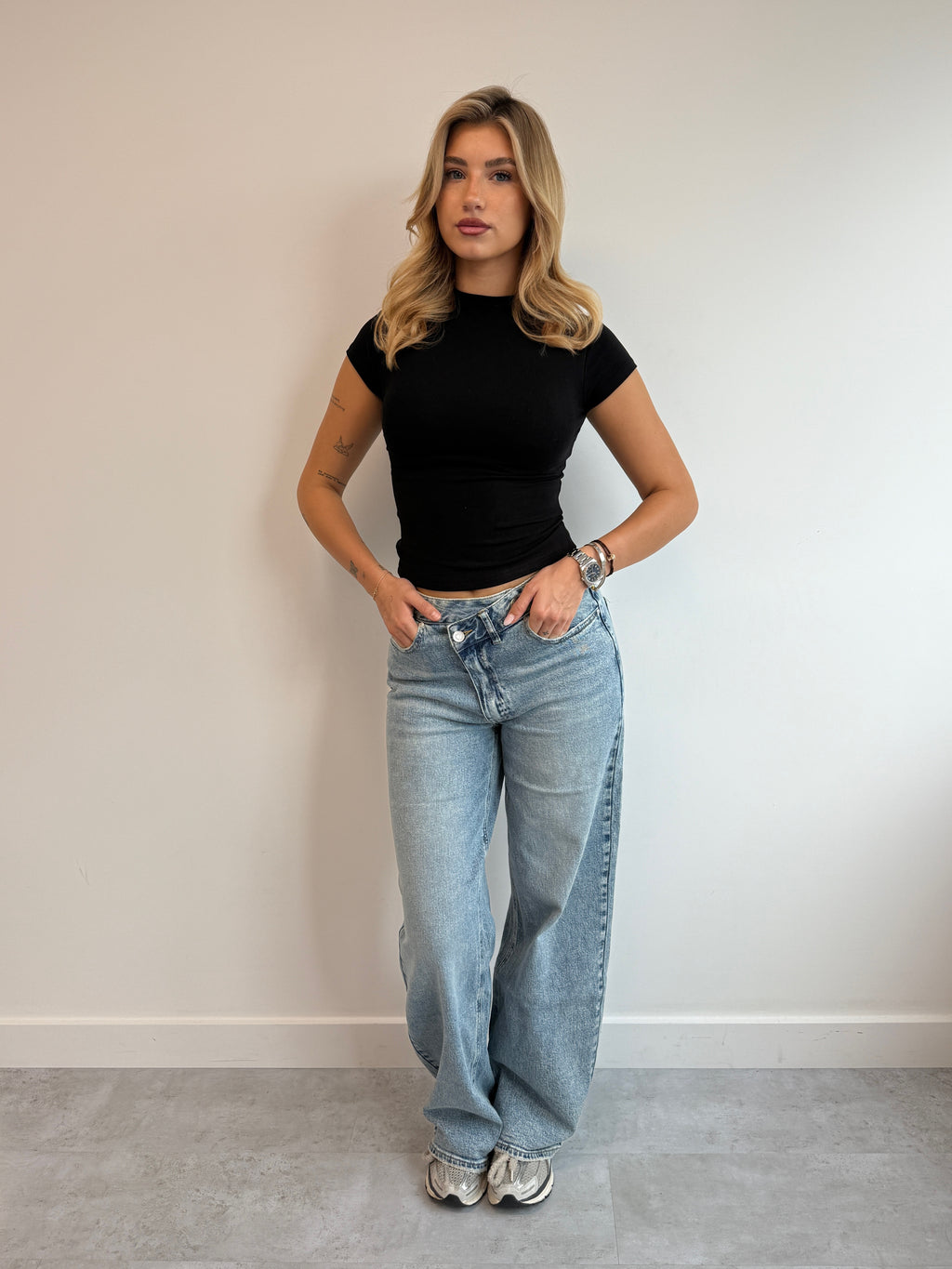 CROSS WAIST STRETCH JEANS 2.0