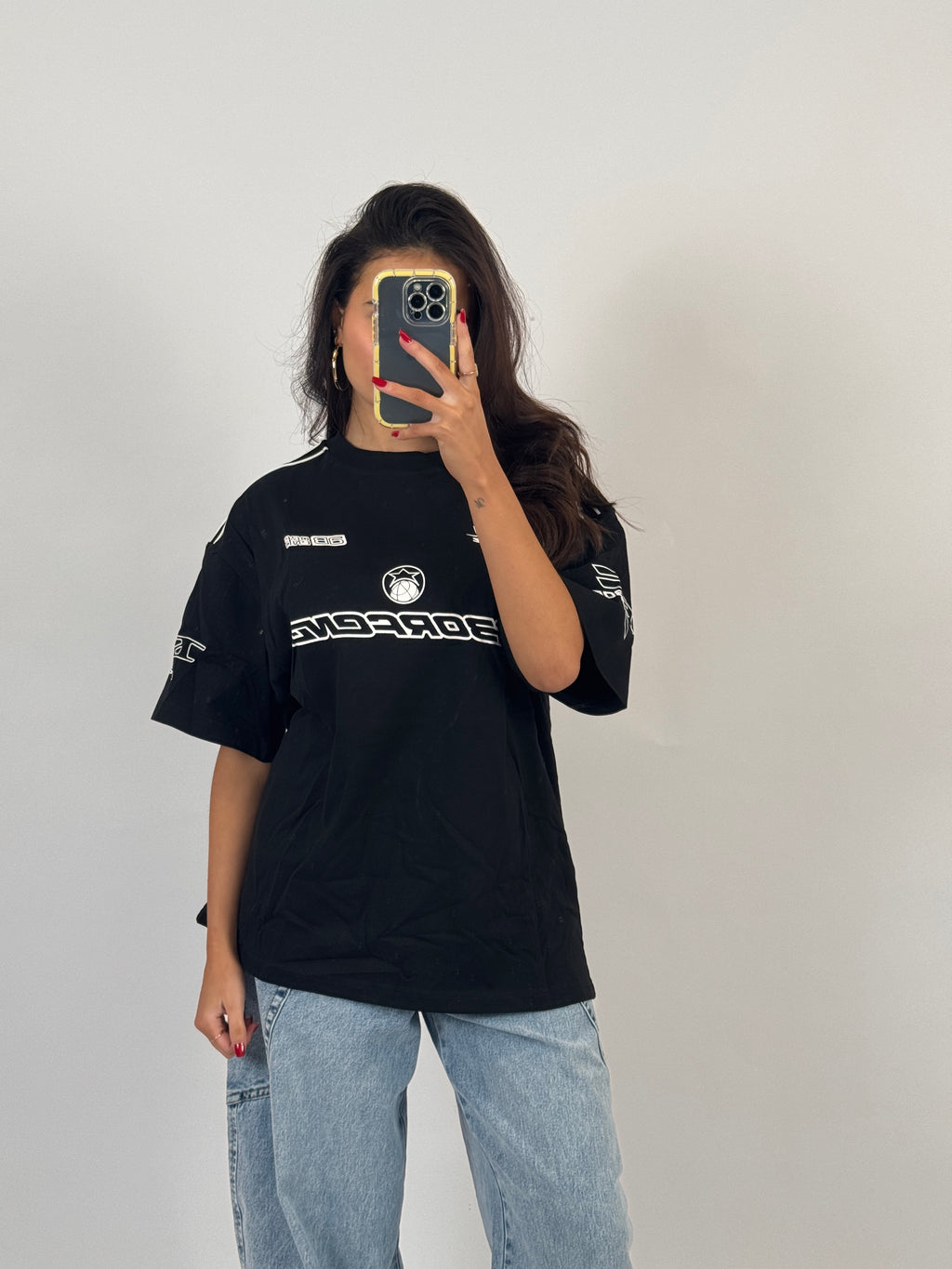 BLACK MOTORSPORT TEE SIZE M