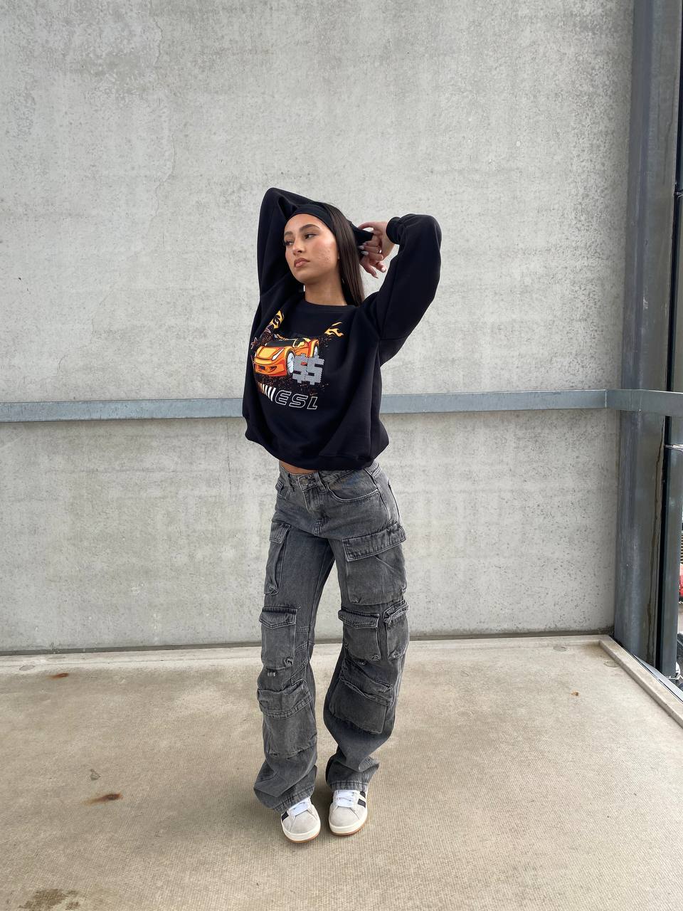 LIMITED EDITION MOTORSPORT SWEATER BLACK/ORANGE