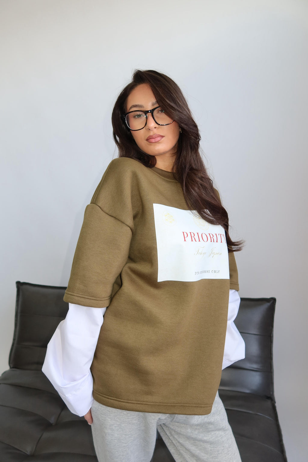 PRIORITY STUDIOS SWEAT LONGSLEEVE GREEN