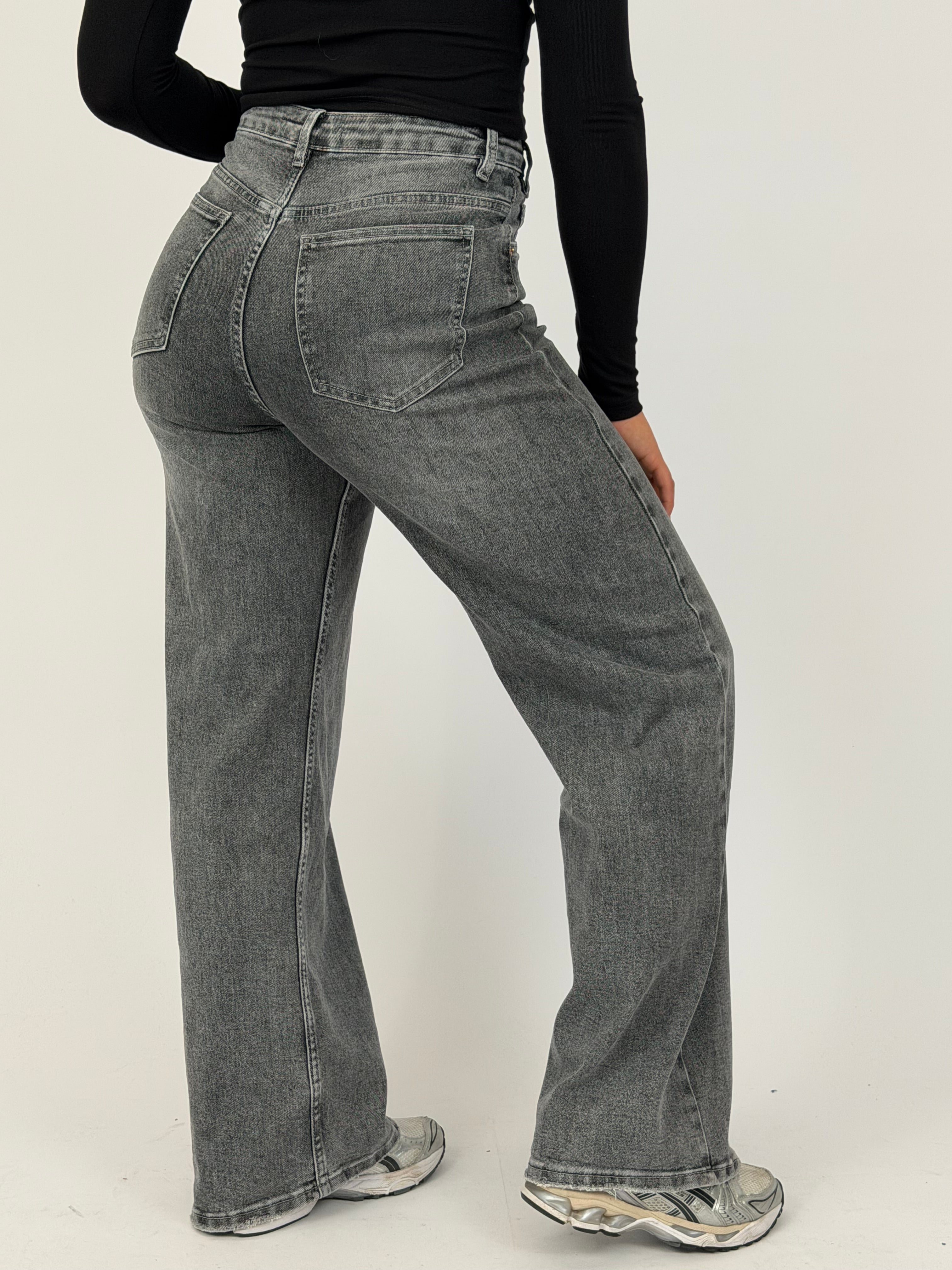 ASLI ASYMMETRIC WIDE LEG GREY H850-3