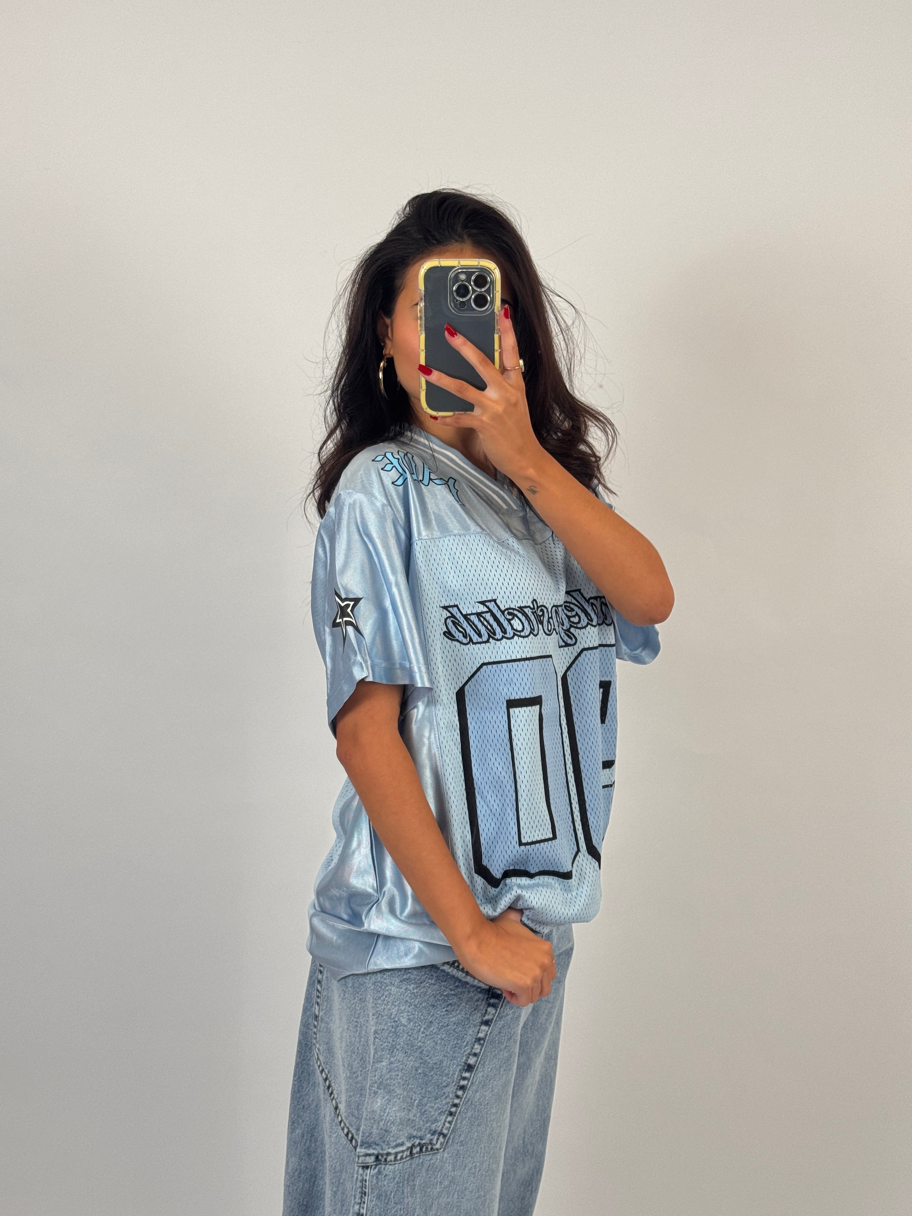 BABYBLUE CHROME JERSEY SIZE M