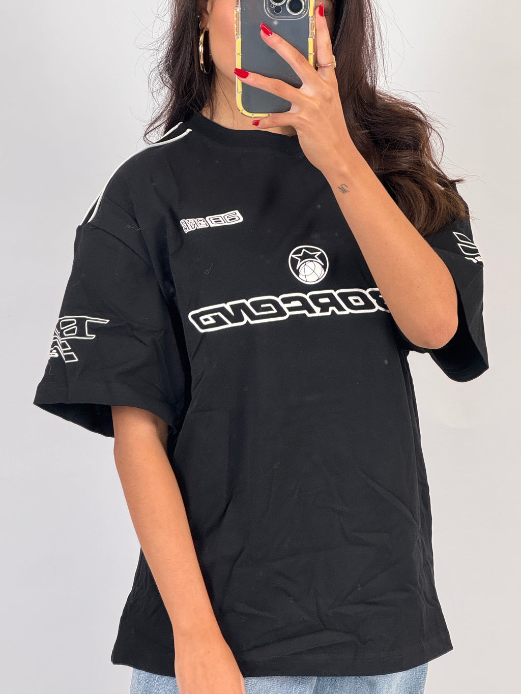 BLACK MOTORSPORT TEE SIZE M