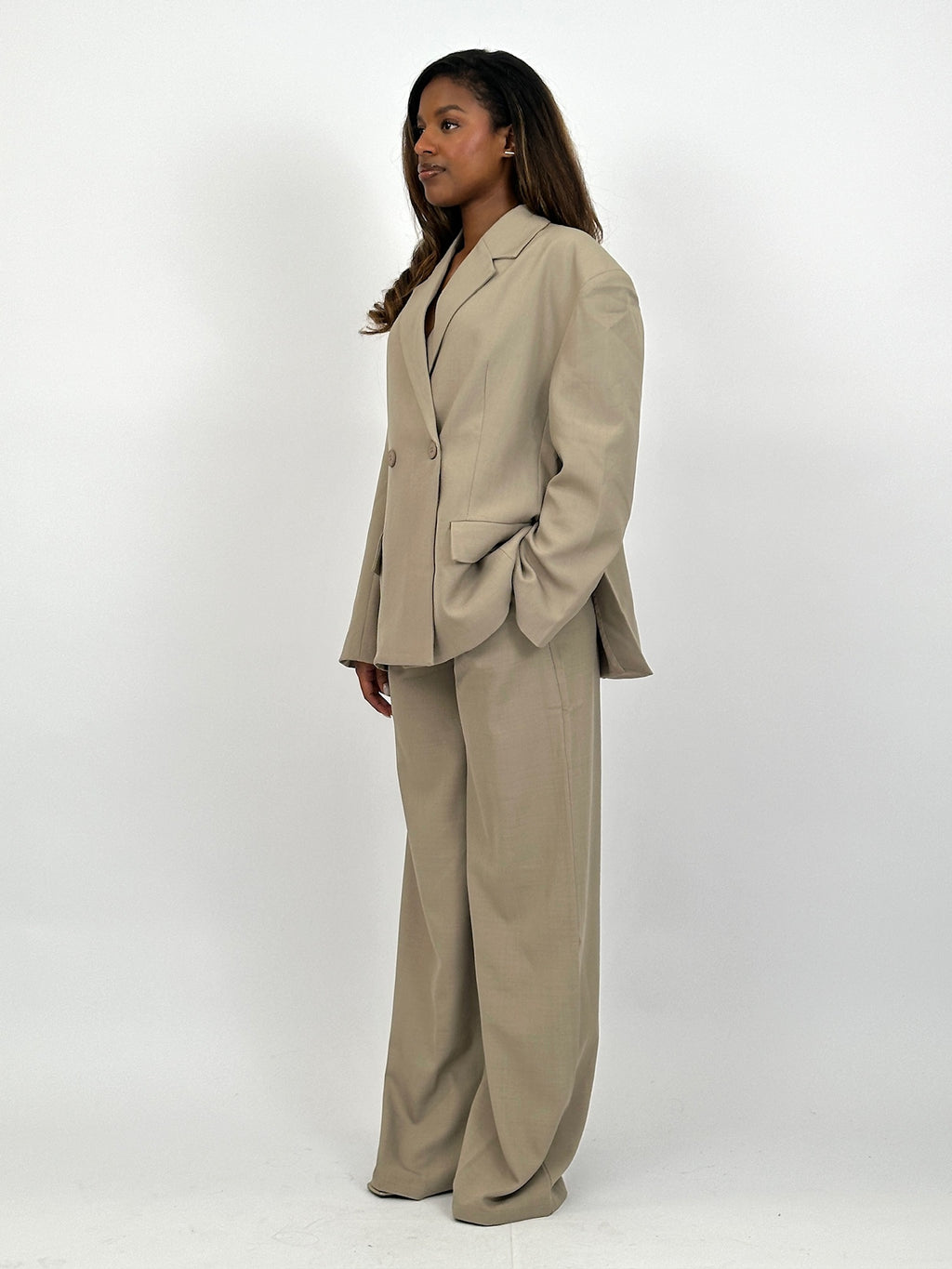 MUSTHAVE BAGGY BLAZER TAUPE