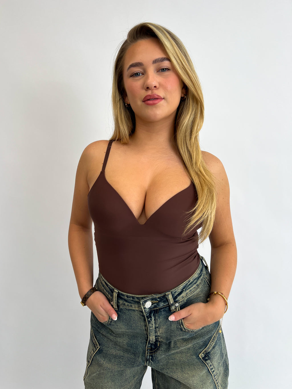 PREMIUM SNATCH BODYSUIT CHOCO