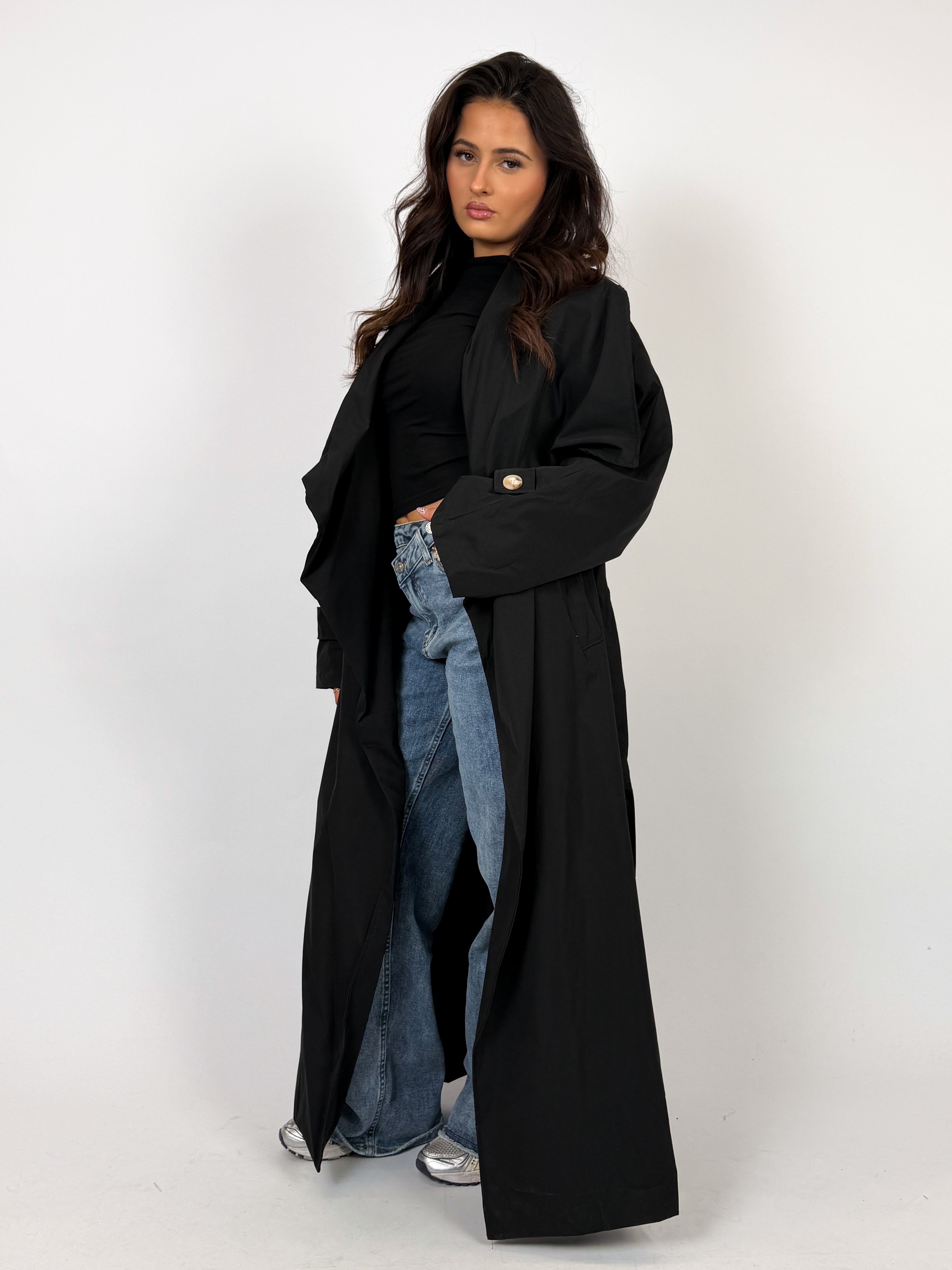 TINA TRENCH BLACK