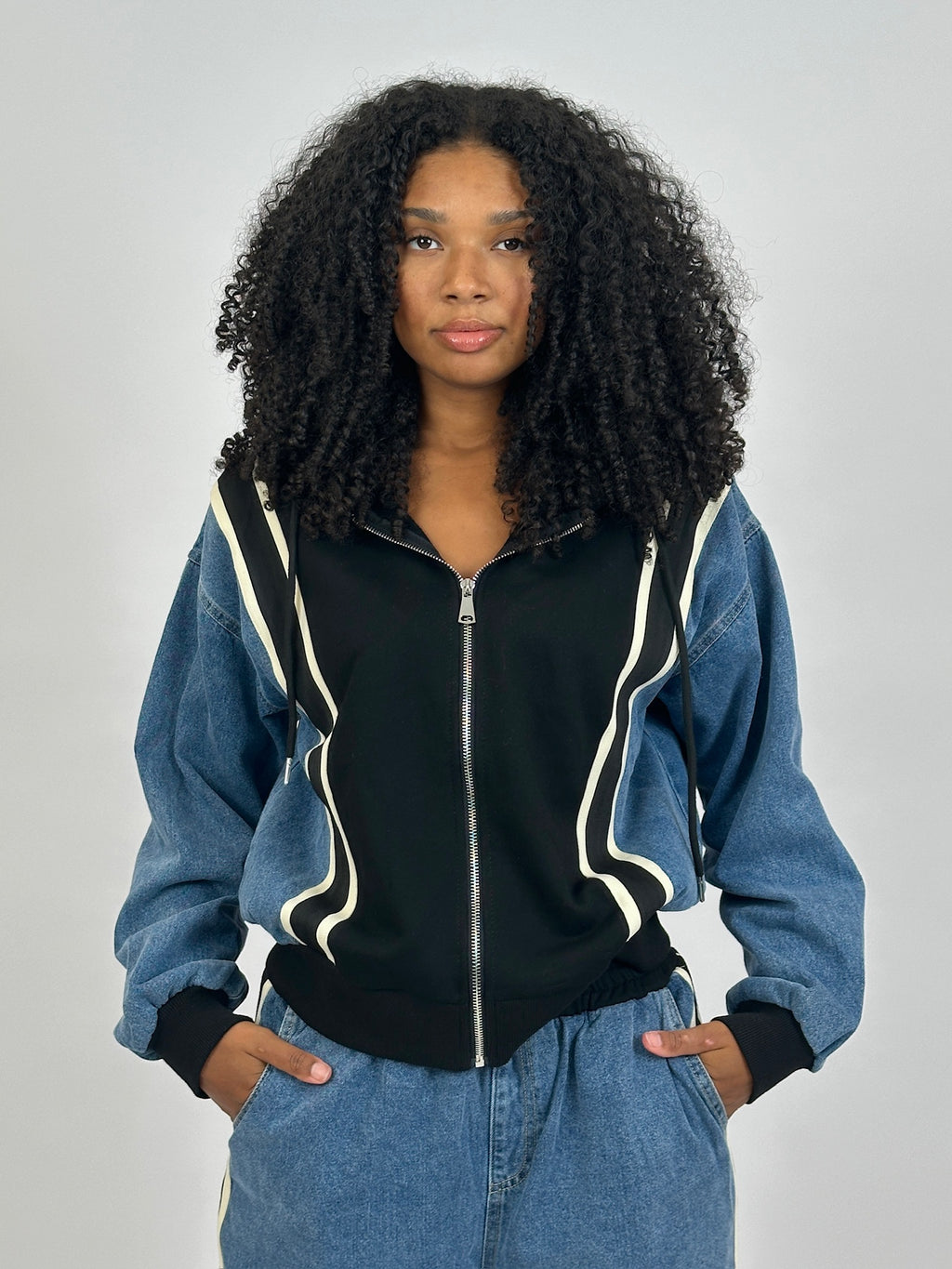 DENIM TRACKSUIT JOGGER