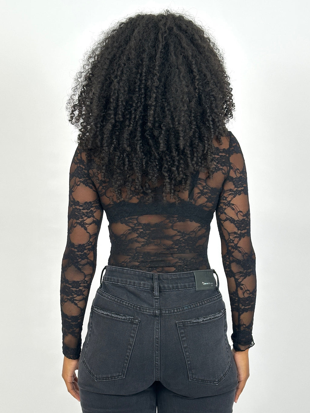 LIA LACE BODYSUIT BLACK