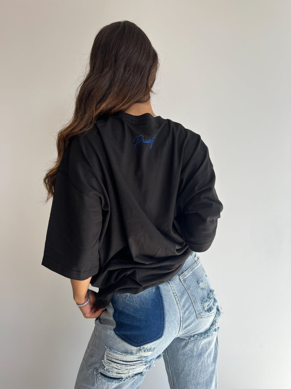 PREMIUM AMORE T-STÜCK SCHWARZ/KOBALT