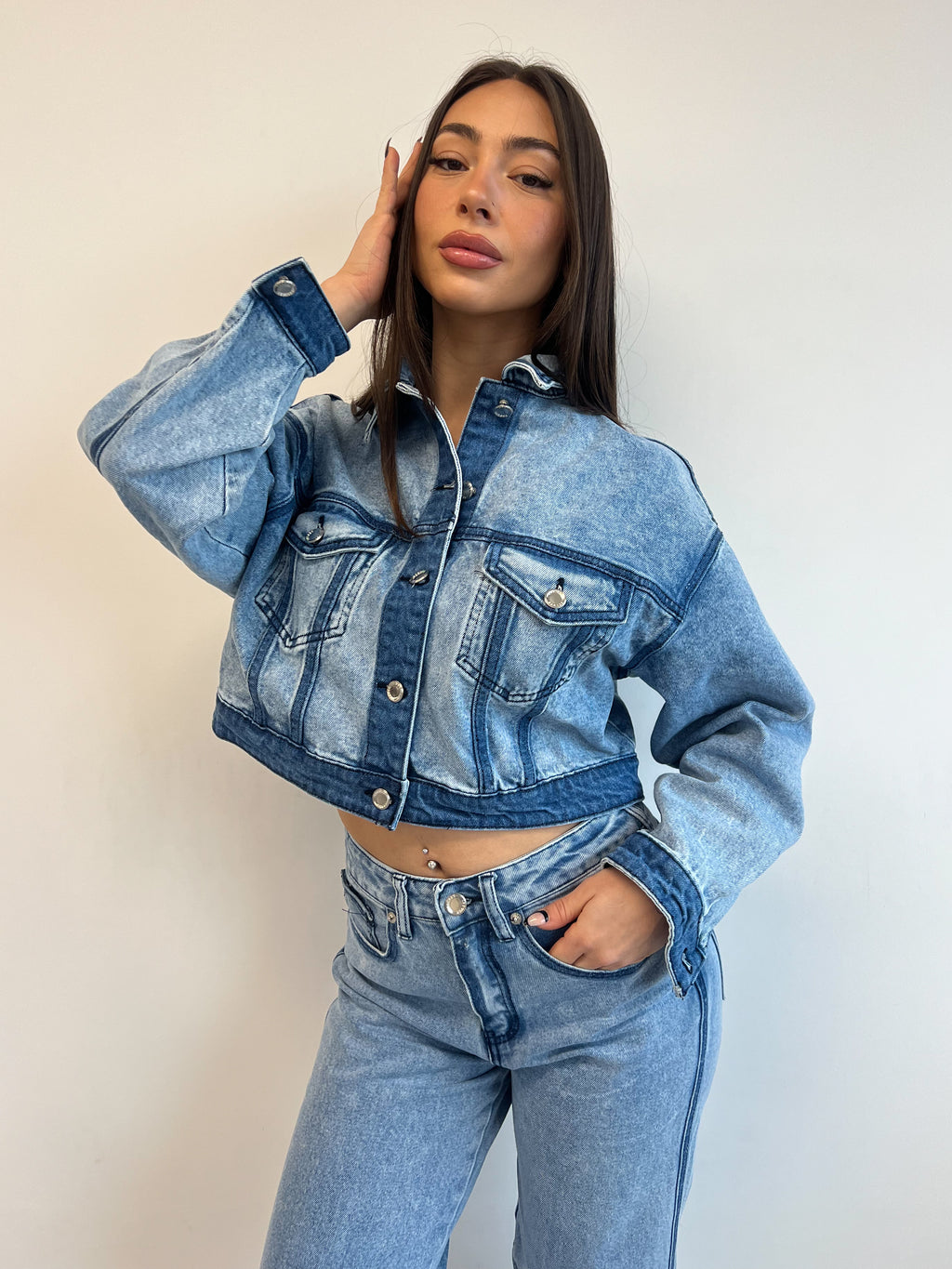 LINA LINED DENIM JACKET