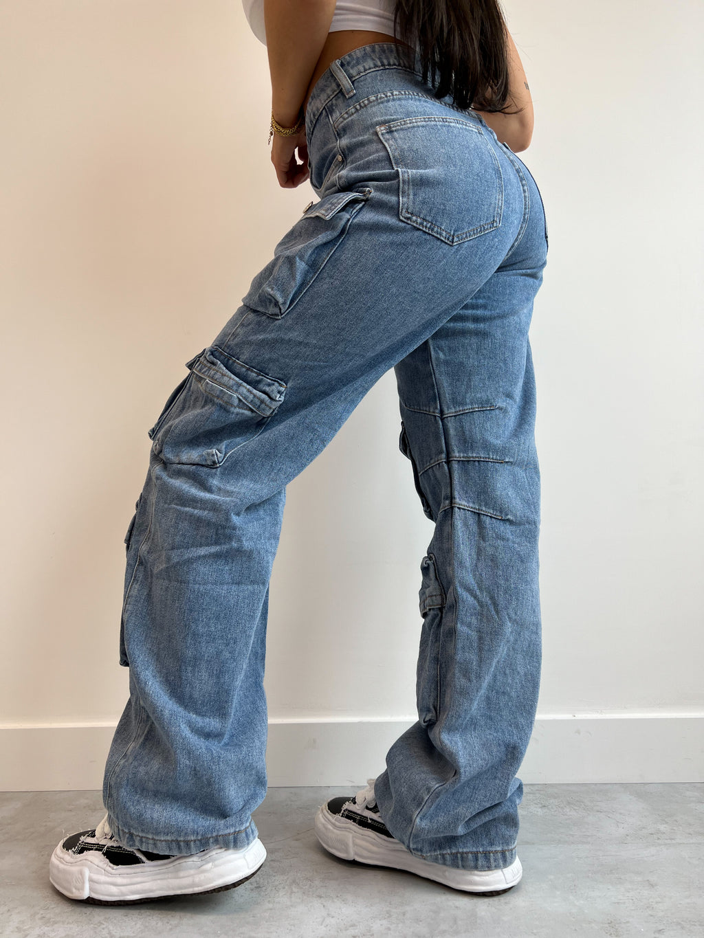 Von Attico inspirierte Cargotasche mit mehreren Taschen