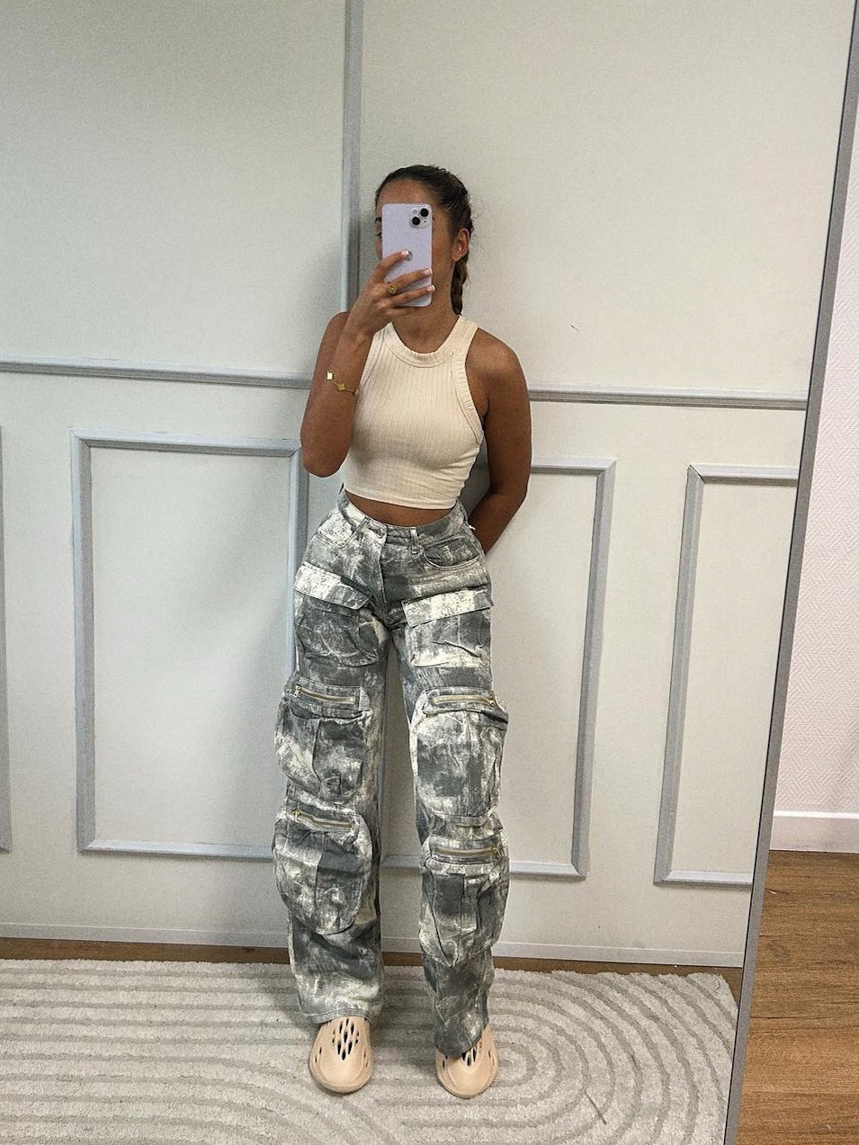 Von Attico inspiriert, Cargo-Camouflage mit mehreren Taschen, 805