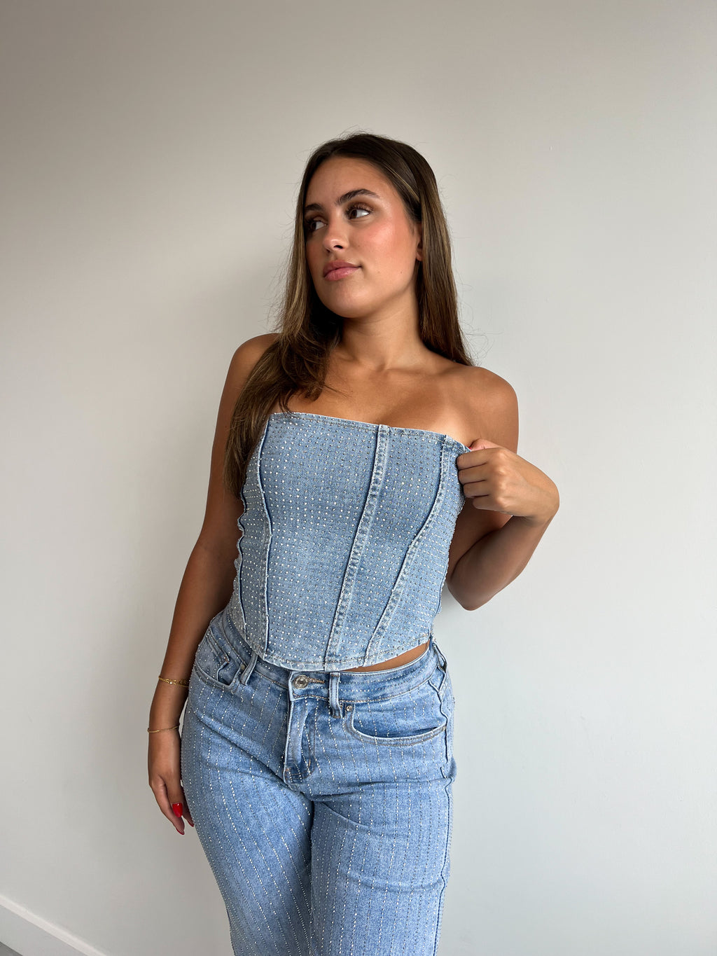 STRETCH-KORSETT AUS STRASS