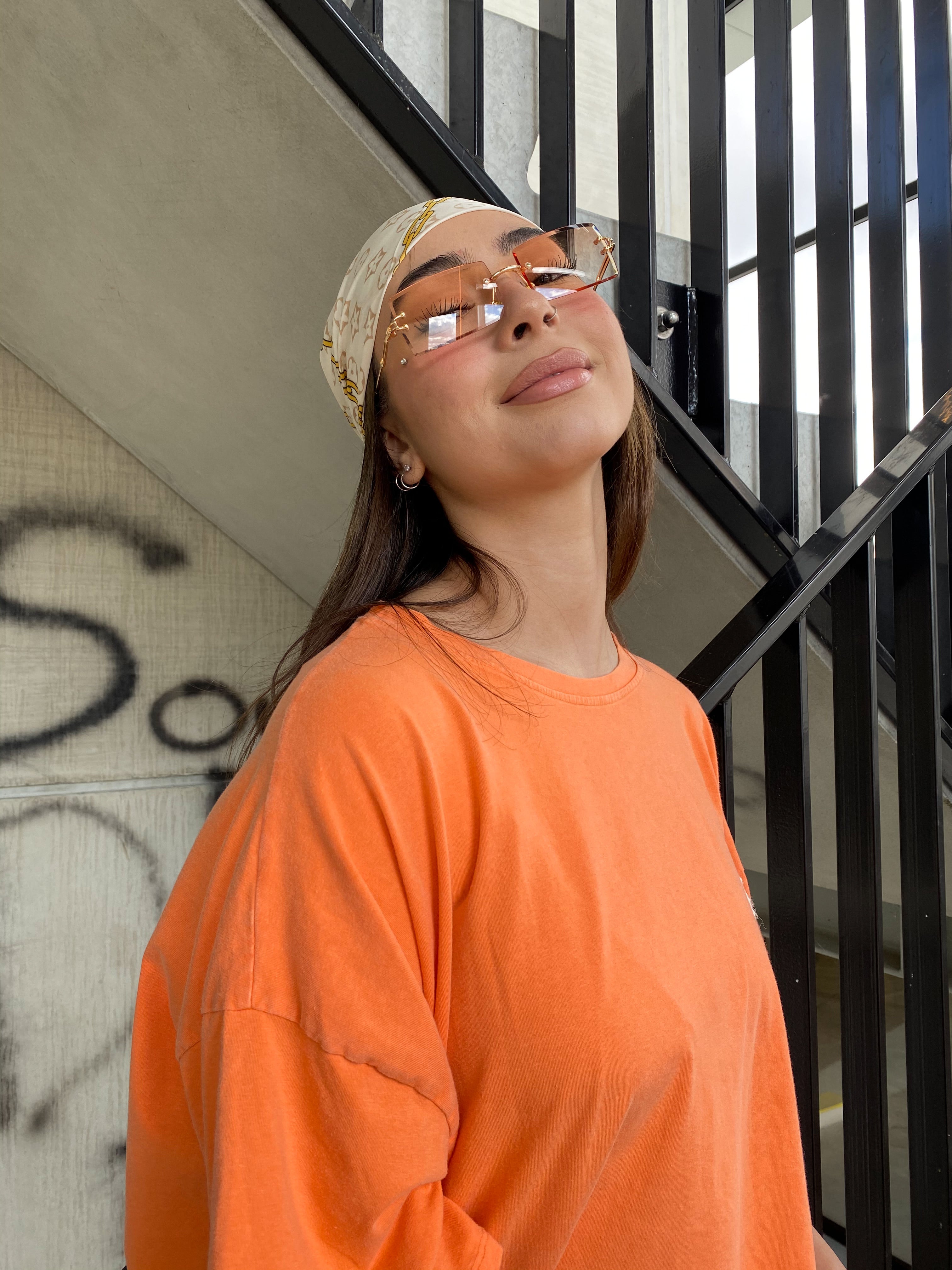 CARTI SUNNIES PEACH/ORANGE - Femmefatalefashion.nl